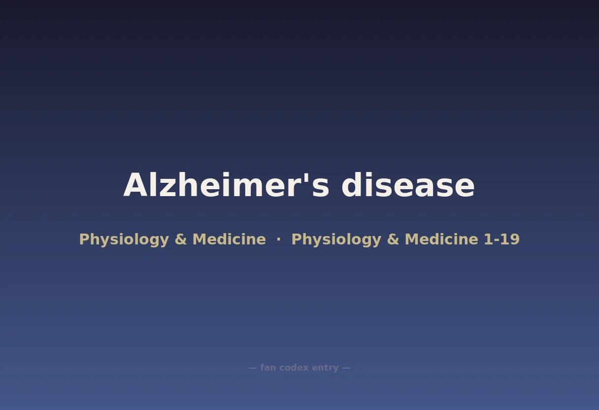 Alzheimer's disease