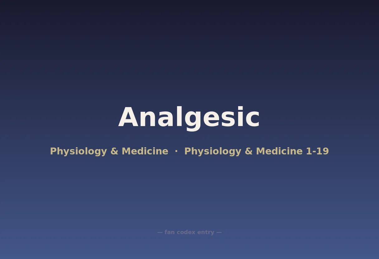 Analgesic